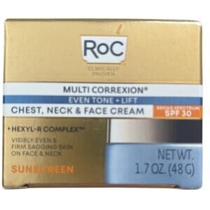 ROC Multi Correxion®, Even Tone + Lift, Chest, Neck & Face Cream SPF 30, 1.7 oz